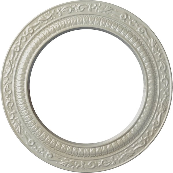 Ekena Millwork Andrea Ceiling Medallion (Fits Canopies up to 8"), Hand-Painted Flash Blue, 12"OD x 8"ID x 1/2"P CM12ADFBS - main